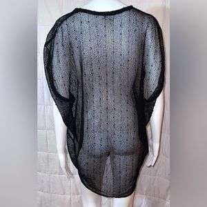 Jordan Taylor Black Mesh Swimsuit Cover Up